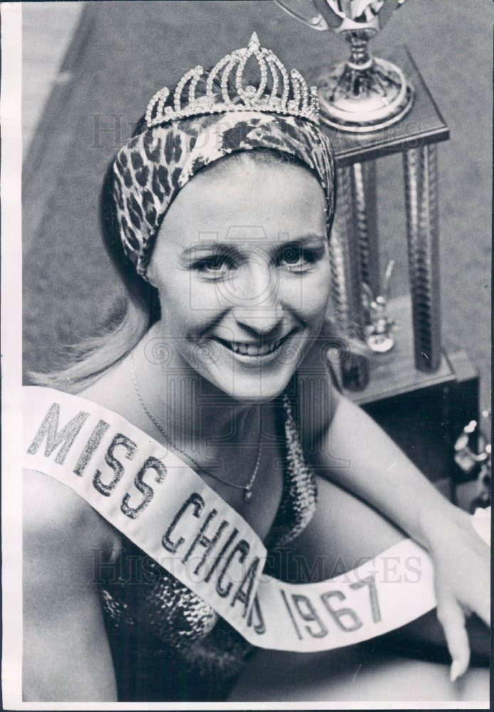 1967 Miss Chicago Arlene Marie Banas Press Photo - Historic Images