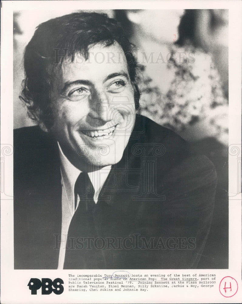 1979 Singer Tony Bennett Press Photo - Historic Images