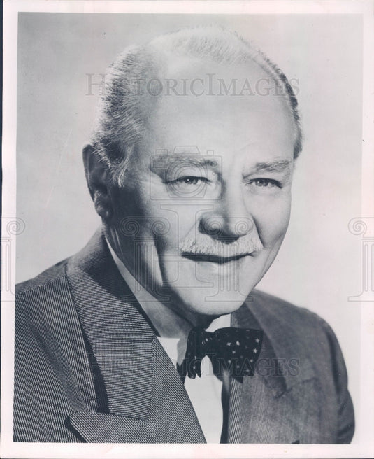 1957 Actor Charlie Ruggles Press Photo - Historic Images