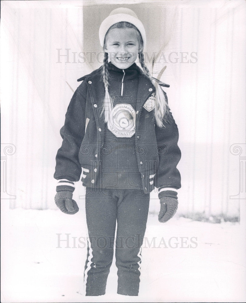 1966 Skater Liz Montgomery Press Photo - Historic Images
