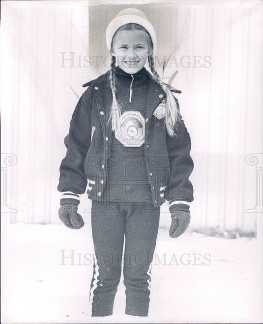 1966 Skater Liz Montgomery Press Photo - Historic Images