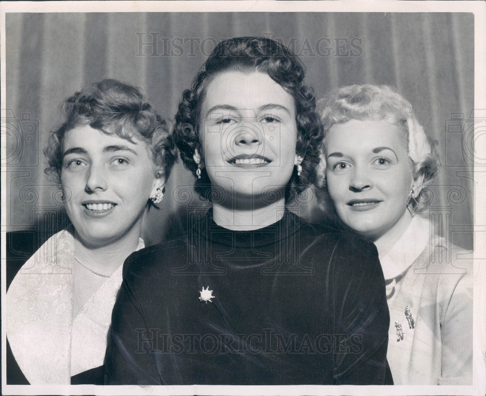 1954 Detroit MI DPOA Queen Mary Lee Hill Press Photo - Historic Images