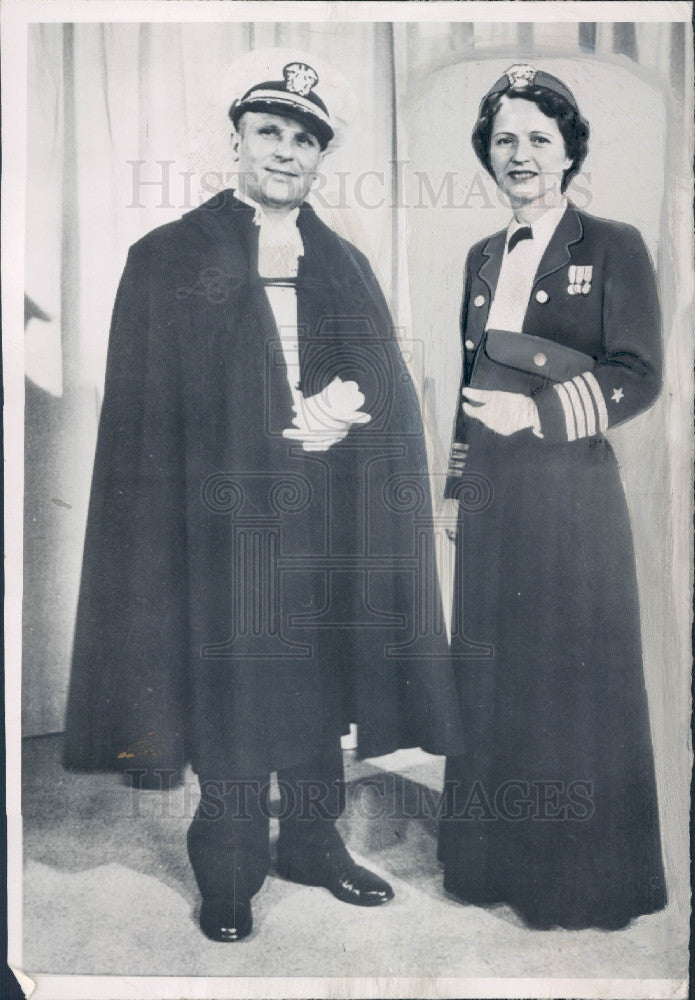 1959 US Navy Captain Joy Bright Hancock Press Photo - Historic Images