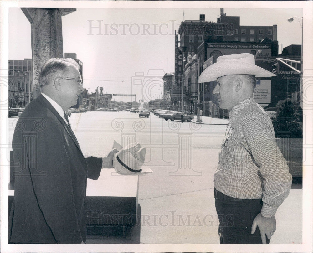1967 CO Springs Police Chief Oren Boling Press Photo - Historic Images