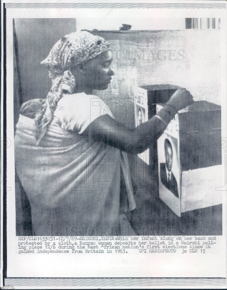 1969 Nairobi Kenya Election Press Photo - Historic Images