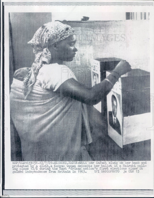 1969 Nairobi Kenya Election Press Photo - Historic Images