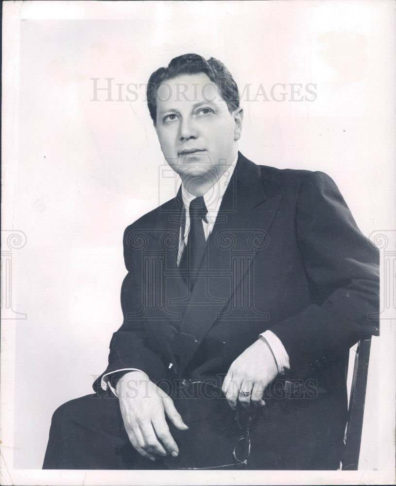 1955 Actor Luther Adler Press Photo - Historic Images