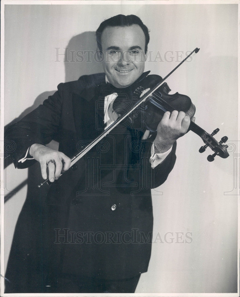 1945 Violinist Phil Brestoff Press Photo - Historic Images