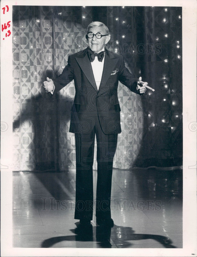 1977 Comedian George Burns Press Photo - Historic Images