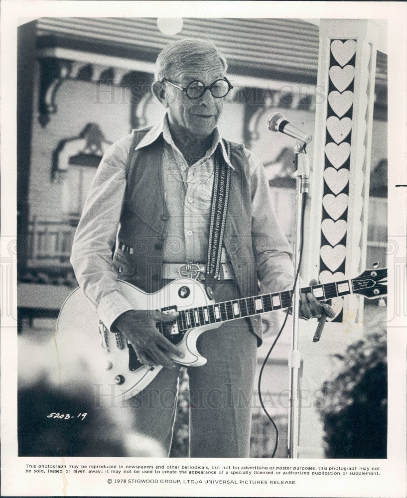 1978 Comedian George Burns Press Photo - Historic Images