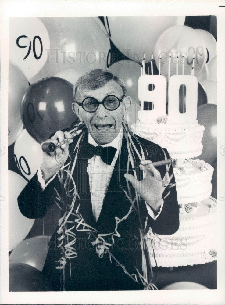 1986 Comedian George Burns Press Photo - Historic Images