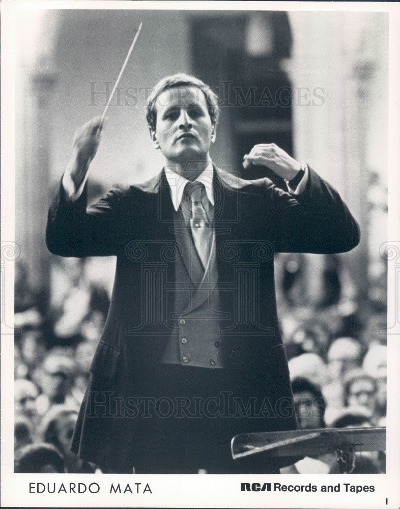 1977 Conductor Edouardo Mata Press Photo - Historic Images