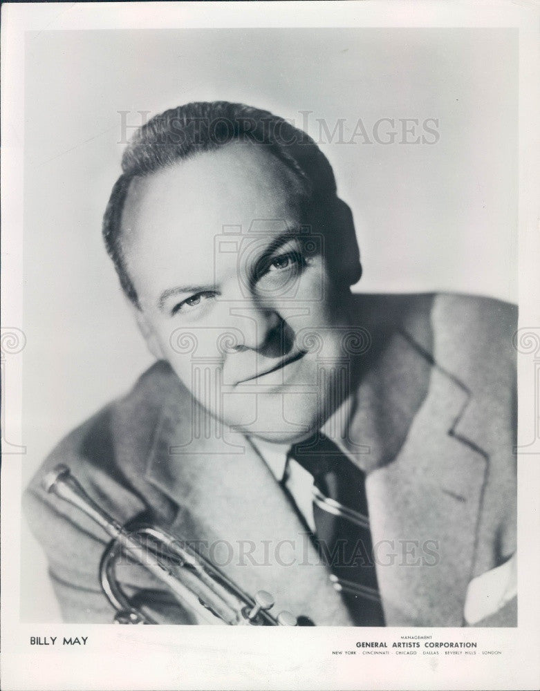 1953 Musician Billy May Press Photo - Historic Images