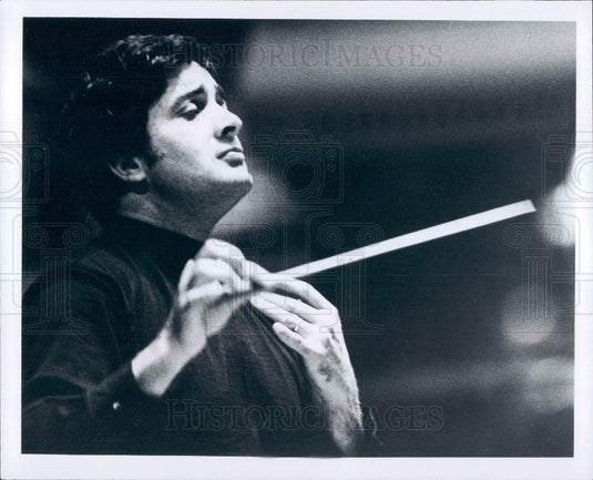 1974 Detroit Symphony Conductor Aldo Ceccato Photo - Historic Images