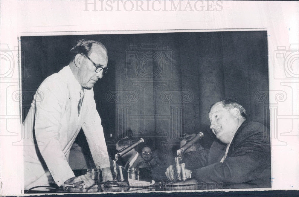 1957 James Hoffa Witness Theodore Rij Press Photo - Historic Images