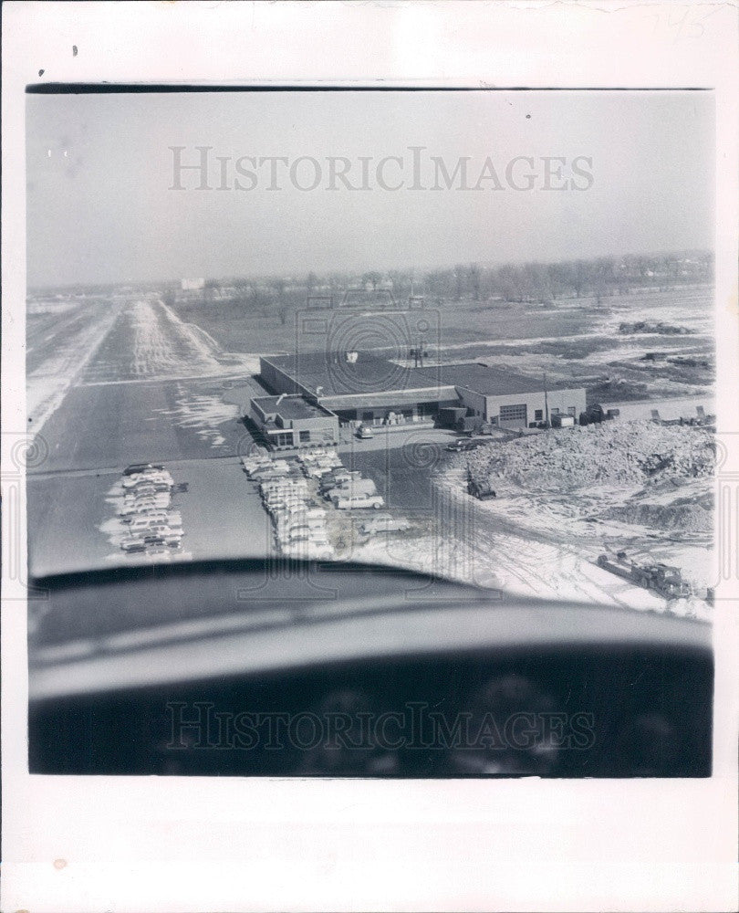 1960 Troy MI Robbins&#39; Plastics Plant Aerial Press Photo - Historic Images