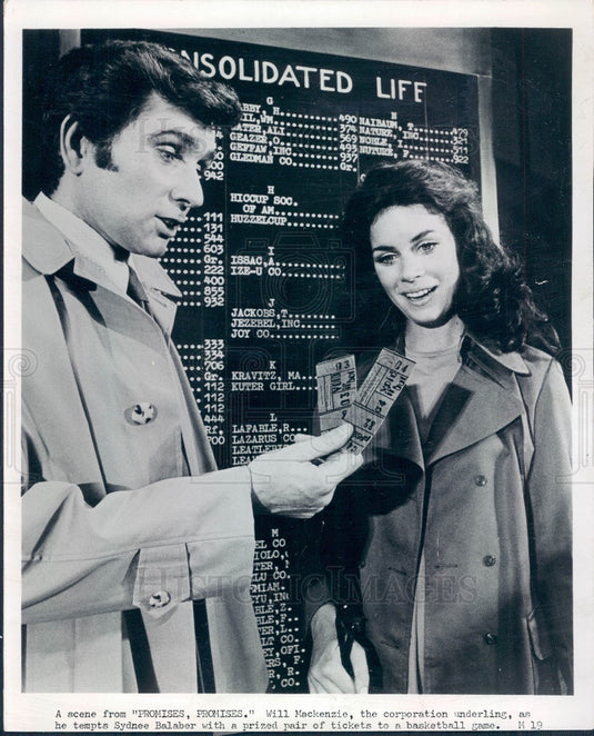 1971 Actors Will Mackenzie & Sydnee Balaber Press Photo - Historic Images