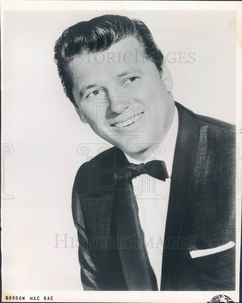 1961 Actor/Singer Gordon MacRae Press Photo - Historic Images