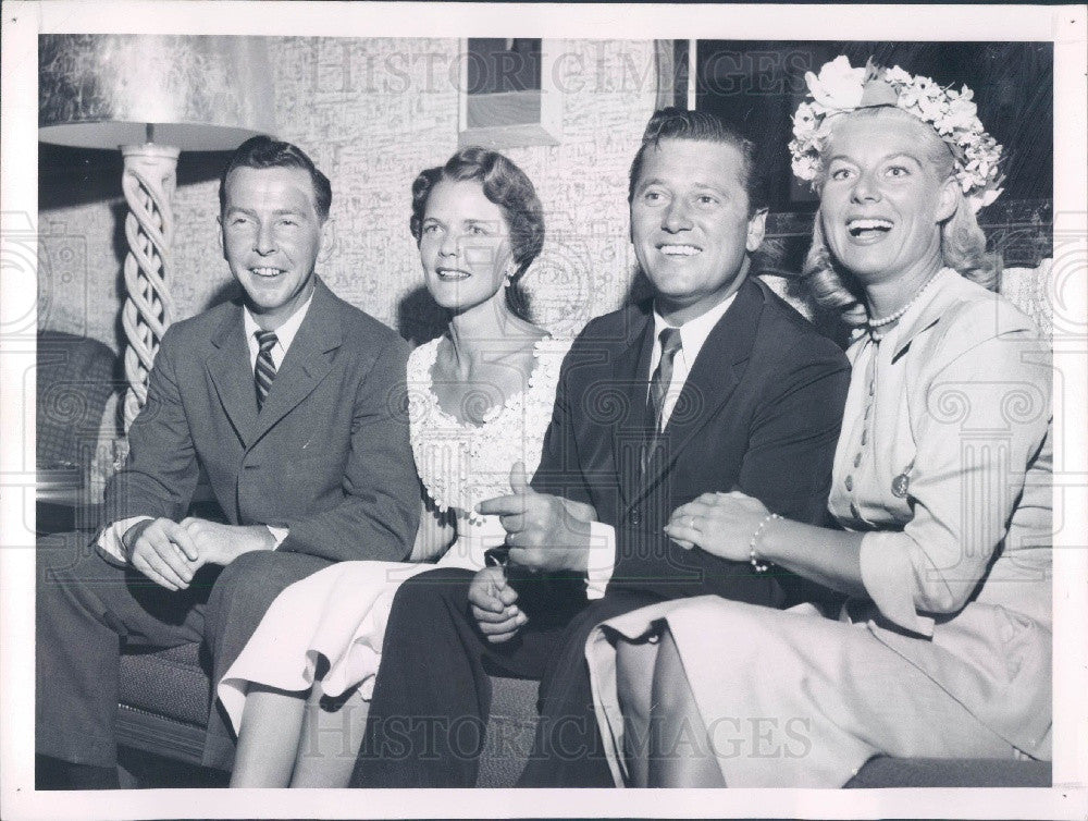 1957 Gordon & Sheila MacRae/William Bourke & Wife Photo - Historic Images