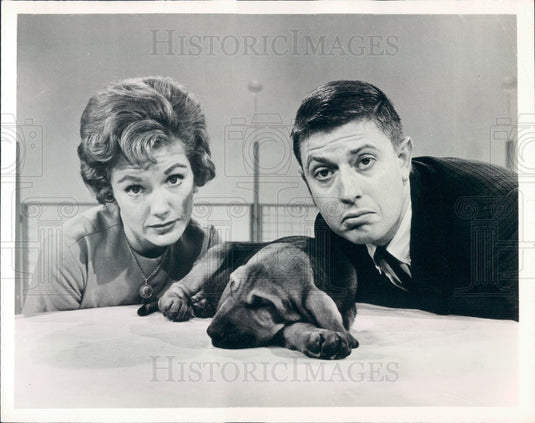 1964 Actors Virginia Gibson & Frank Buxton Photo - Historic Images