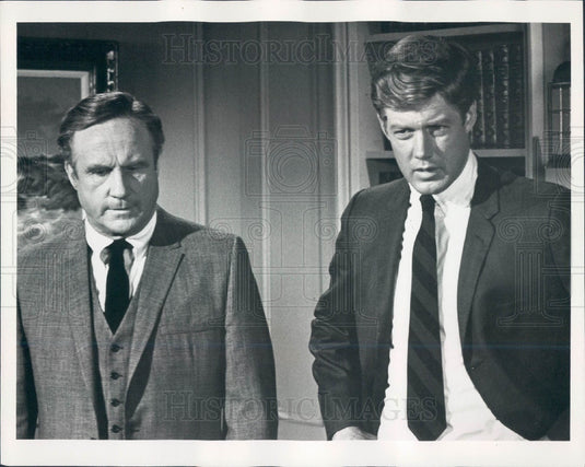 1968 Actors Jack Warden & Frank Converse Press Photo - Historic Images