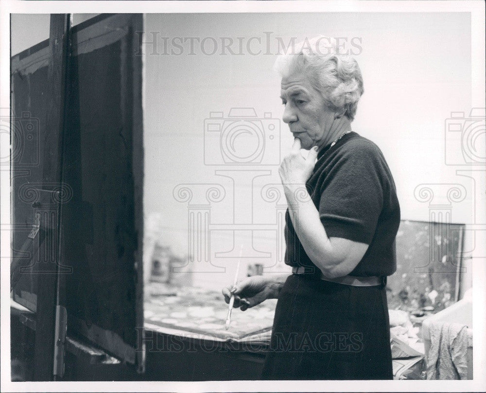 1960 Michigan Artist Reva Shwayder Press Photo - Historic Images