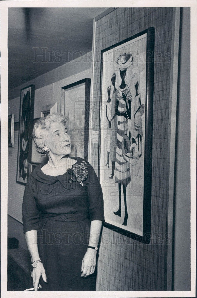 1959 Michigan Artist Reva Shwayder Press Photo - Historic Images