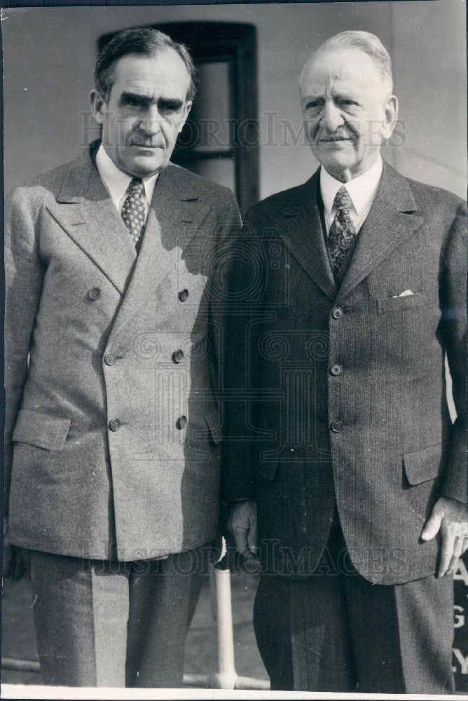 1934 Virginia Senator Carter Glass Press Photo - Historic Images