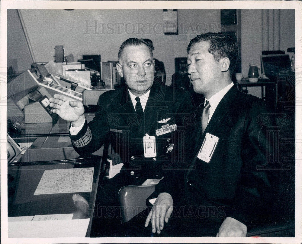 1967 Japan Defense Agency Keiichi Ito NORAD Press Photo - Historic Images