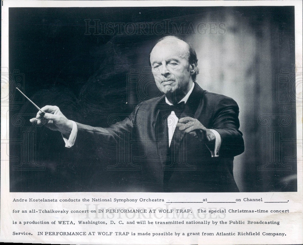1974 Conductor Andre Kostelanetz Press Photo - Historic Images