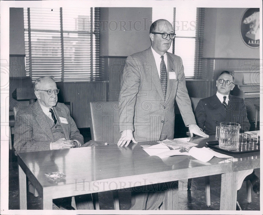 1953 Detroit Michigan Mayor Albert Cobo Press Photo - Historic Images