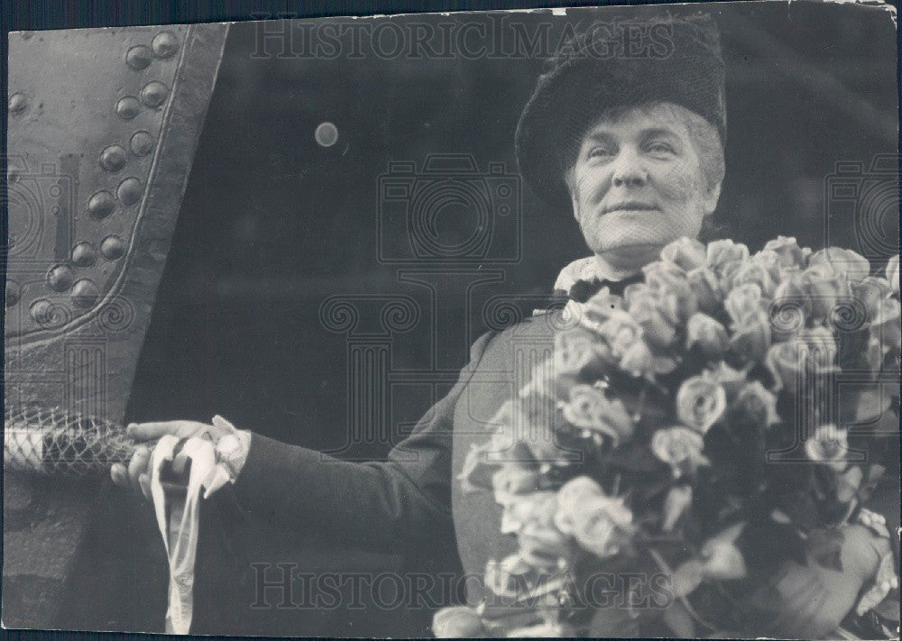 1918 US Navy Secr Josephus Daniels Wife Press Photo - Historic Images
