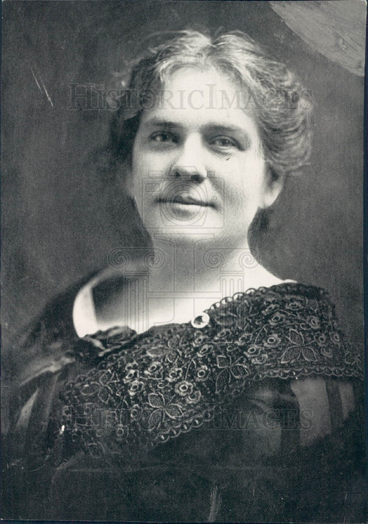 1918 US Navy Secr Josephus Daniels Wife Press Photo - Historic Images