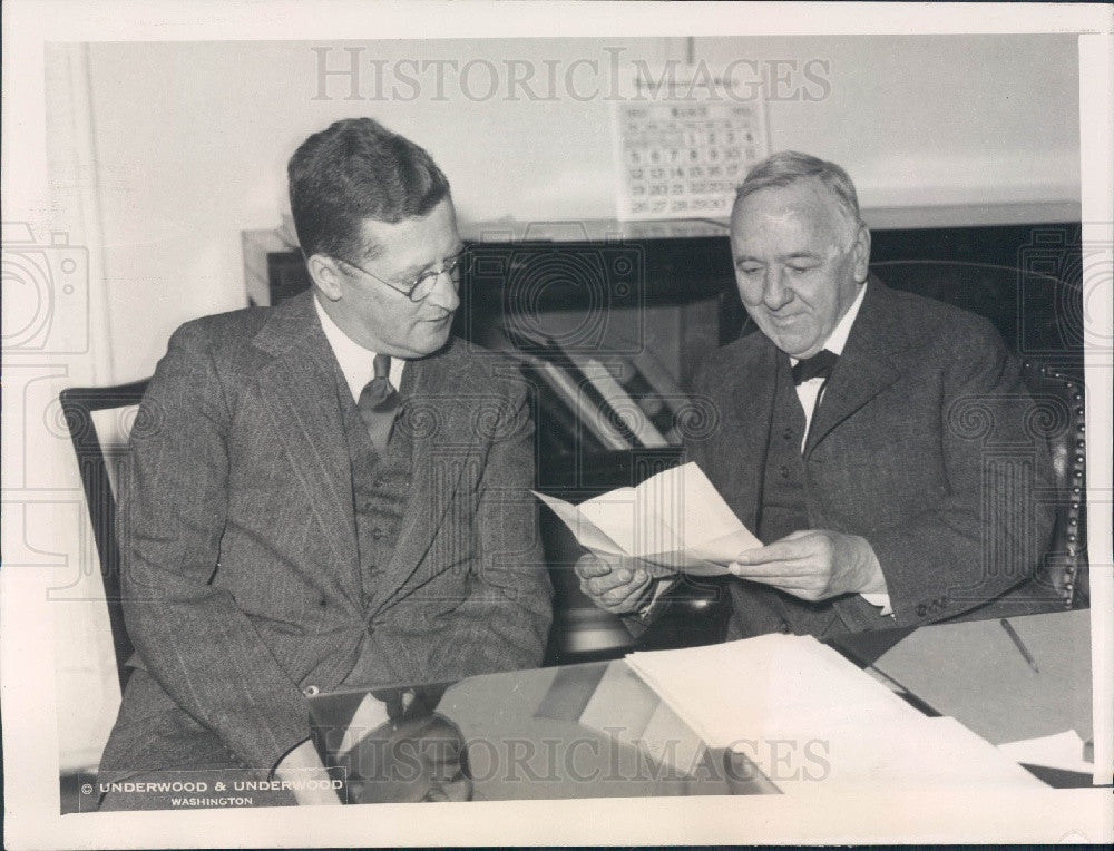 1933 US Navy Secr Josephus Daniels Press Photo - Historic Images