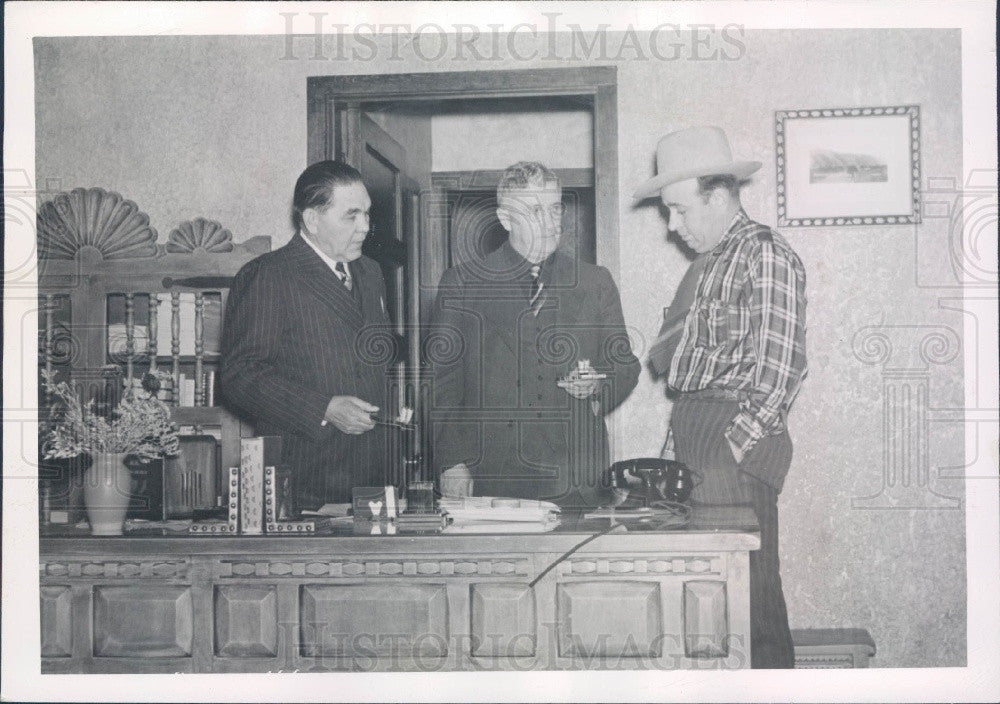 1940 New Mexico Governor John Miles Press Photo - Historic Images