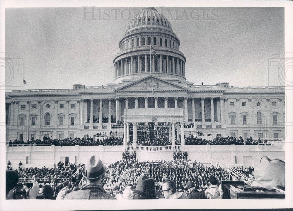 1965 US President Johnson Inauguration Press Photo - Historic Images