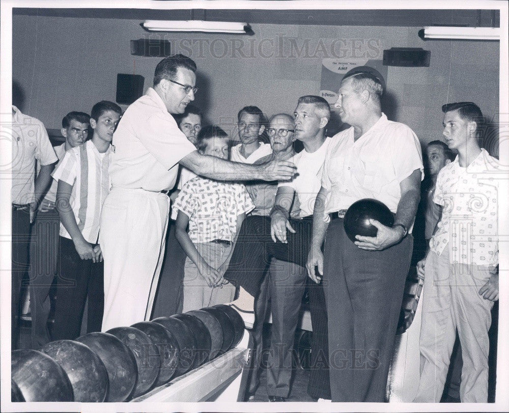 1960 Detroit News Bowling School Press Photo - Historic Images