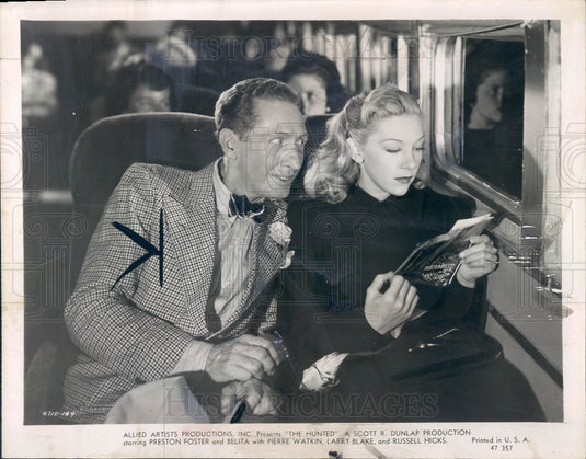 1948 Actors Larry Blake and Belita Press Photo - Historic Images