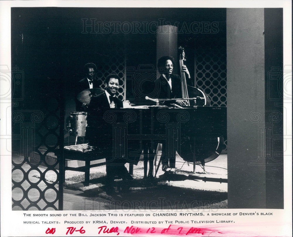 1974 CO Musicians The Bill Jackson Trio Press Photo - Historic Images