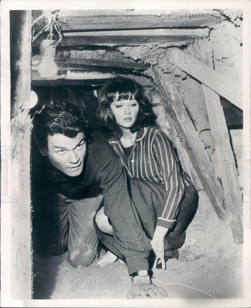 1962 Actors Christine Kaufmann &amp; Don Murray Press Photo - Historic Images