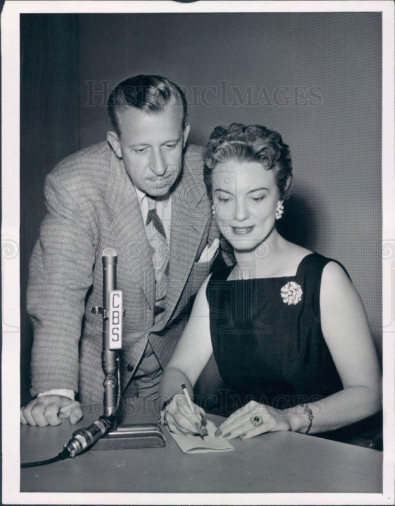 1956 Actress Geraldine Fitzgerald Press Photo - Historic Images