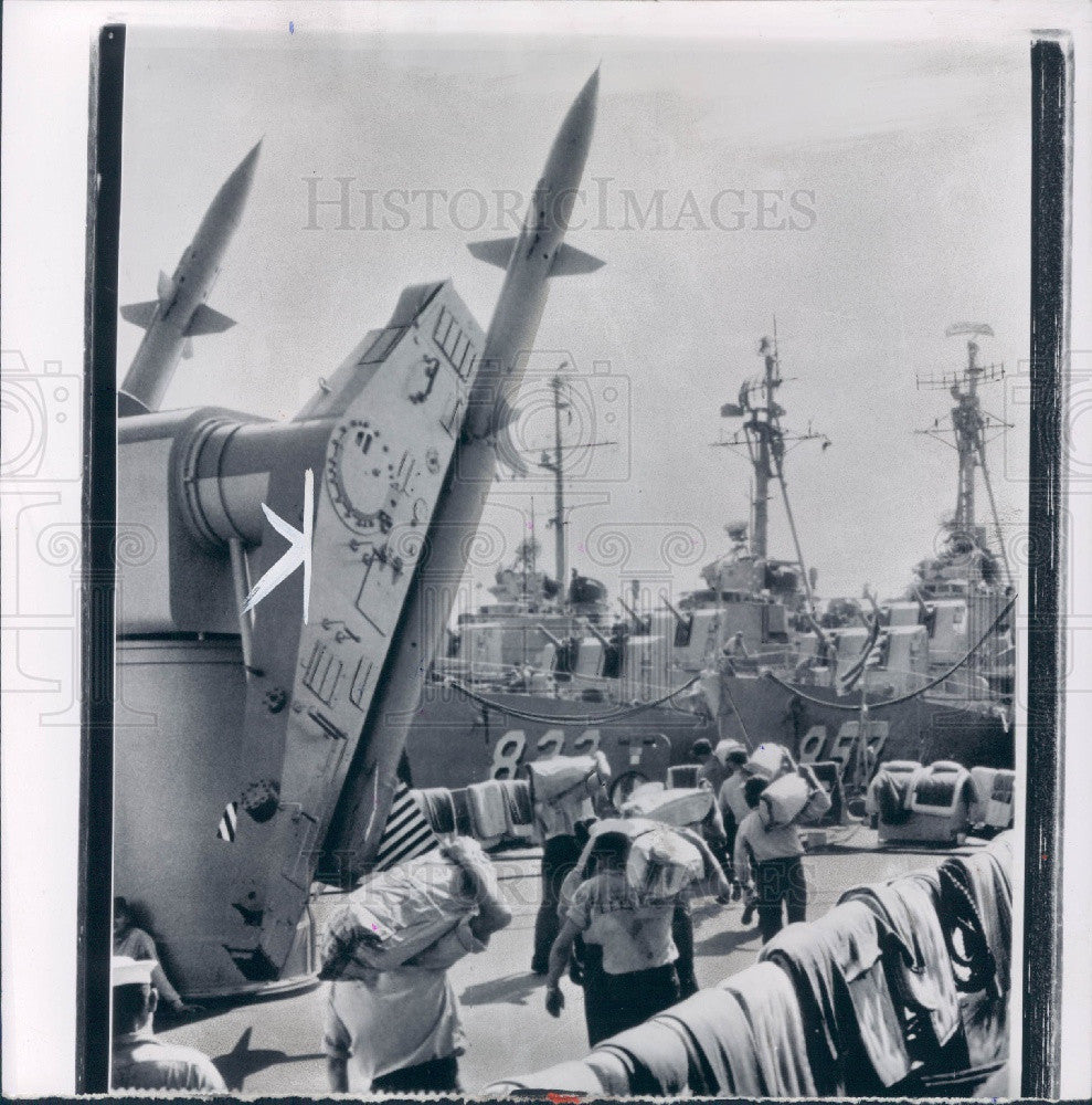 1958 US Navy Destroyer Gyatt Press Photo - Historic Images