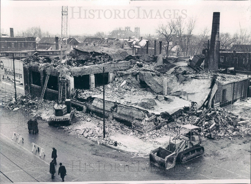 1968 Chicago Mickelberry Sausage Plant Fire Press Photo - Historic Images