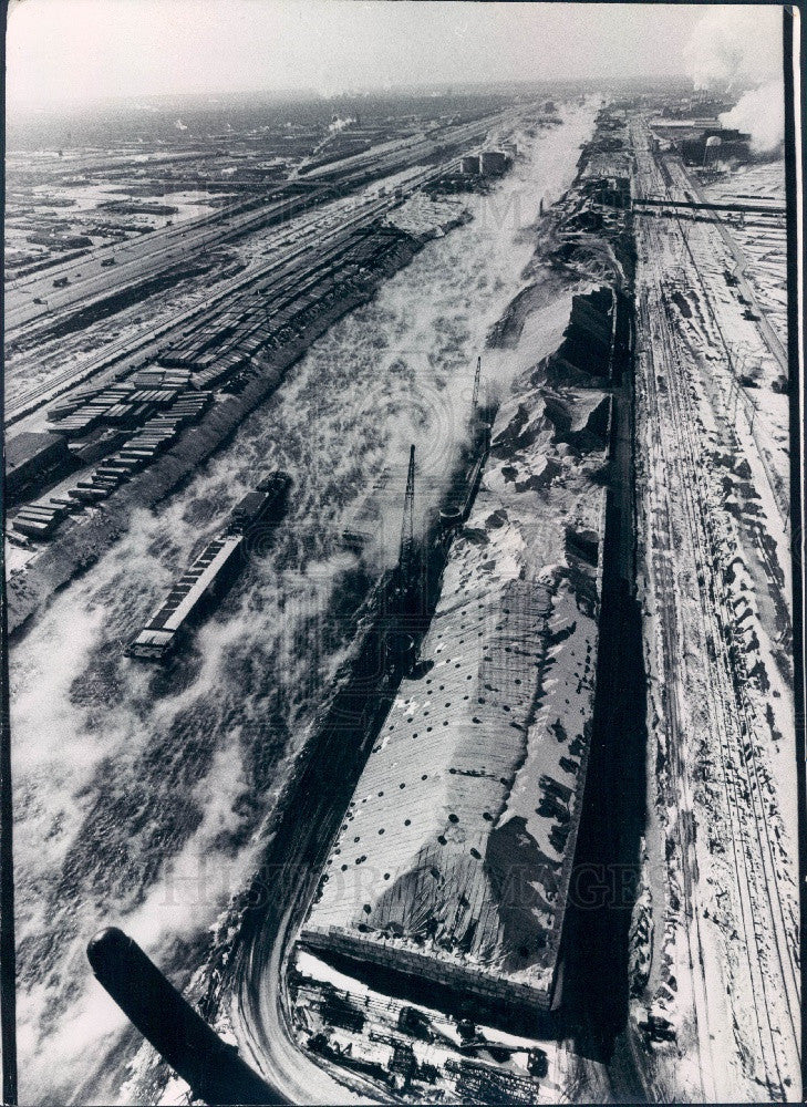 1971 Chicago Sanitary &amp; Ship Canal Press Photo - Historic Images