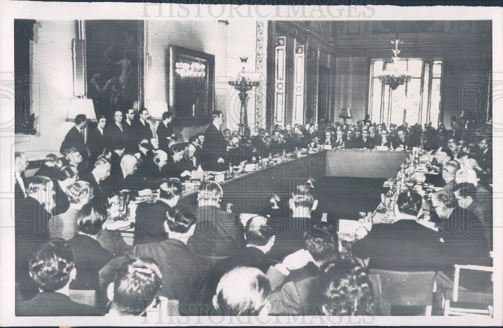 1956 London Suez Conference PM Anthony Eden Press Photo - Historic Images