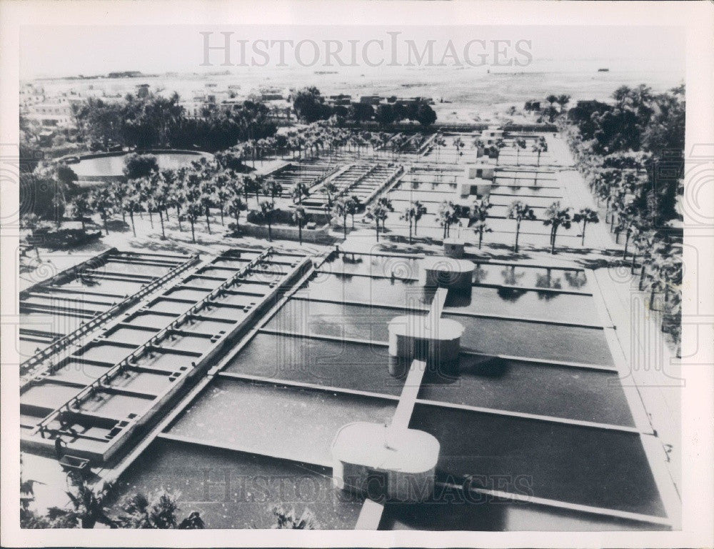 1955 Suez Canal Pumping &amp; Filtering Station Press Photo - Historic Images