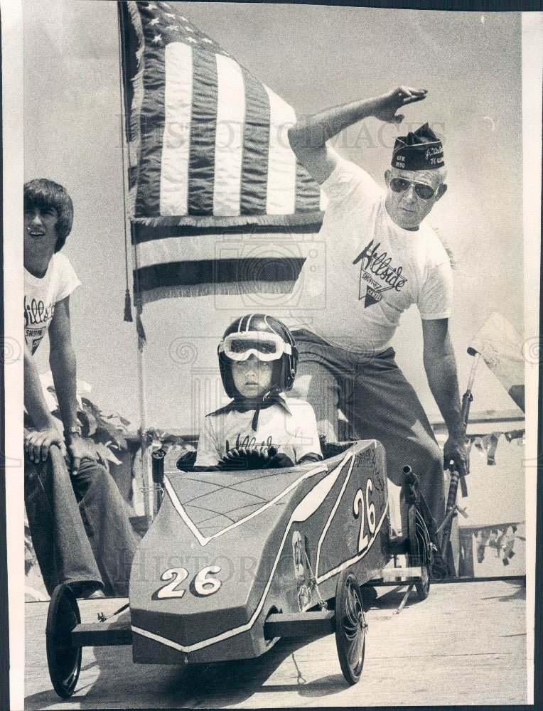 1977 Chicago IL Mini Soap Box Derby Press Photo - Historic Images