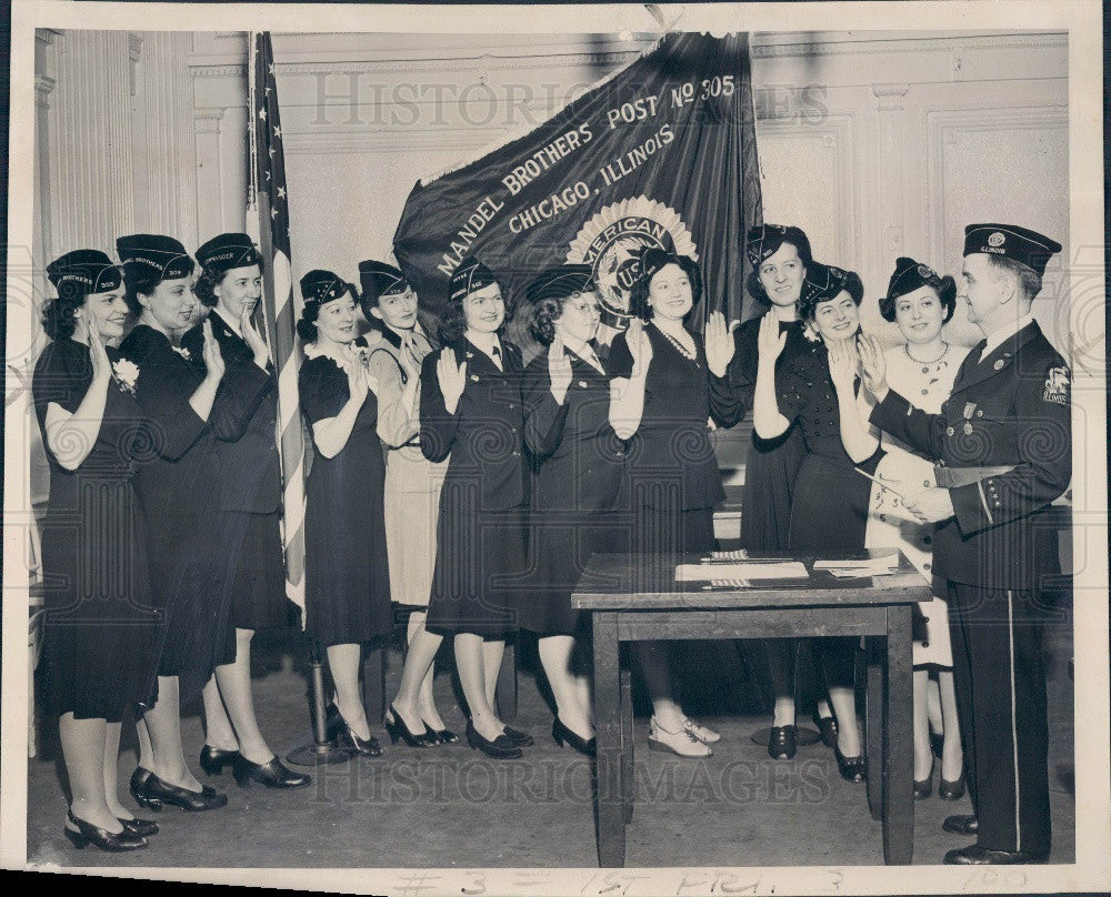 1946 Chicago IL Mandel's American Legion Press Photo - Historic Images