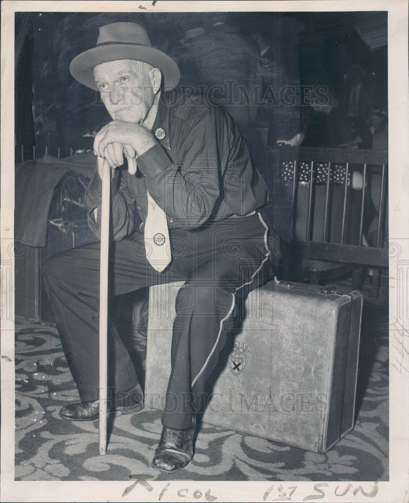 1946 Quincy IL Veteran John Newcomb Press Photo - Historic Images