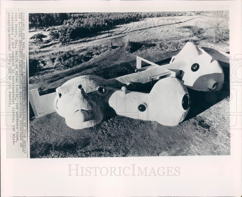 1971 West Point GA Nylon & Urethane House Press Photo - Historic Images